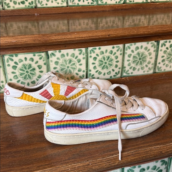 Soludos embroidered good vibes sneakers size 8.5 or 39 - Picture 6 of 7